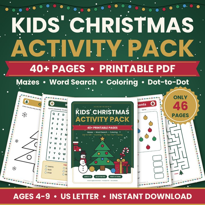 Kids' Christmas Activity Pack