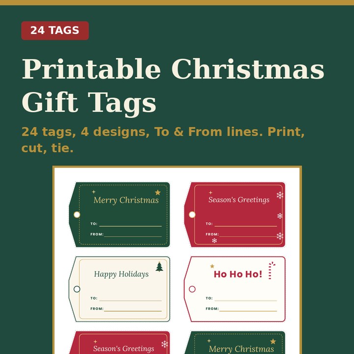 Printable Christmas Gift Tags
